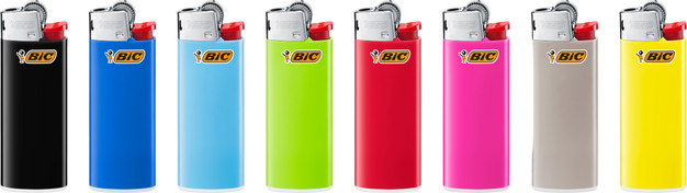 Feuerzeug Bic Mini J 25 Farbig, Einzeln