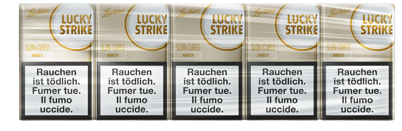 Lucky Strike Amber Box Zigarettenstangen