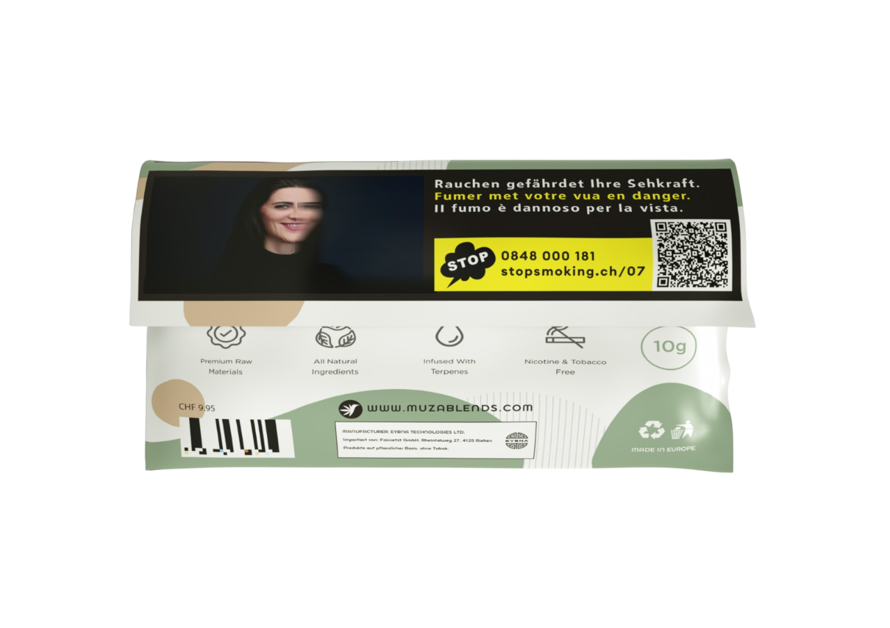 Muza Original 10g Swiss - Pflanzliches Rauchprodukt ohne Tabak & Nikotin