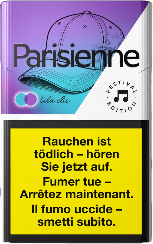 Parisienne F&s Lila Click Box Festival Edition Zigaretten