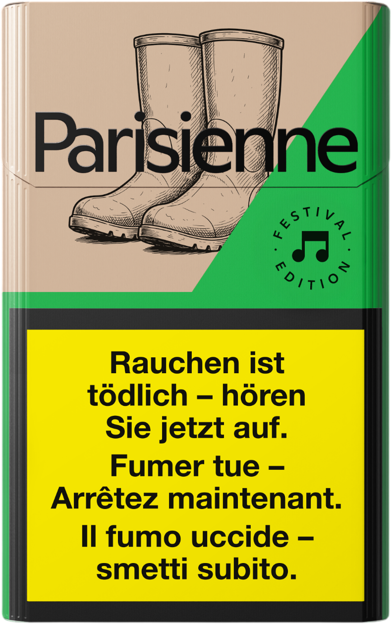 Parisienne Verte Ohne Box Festival Edition Zigaretten