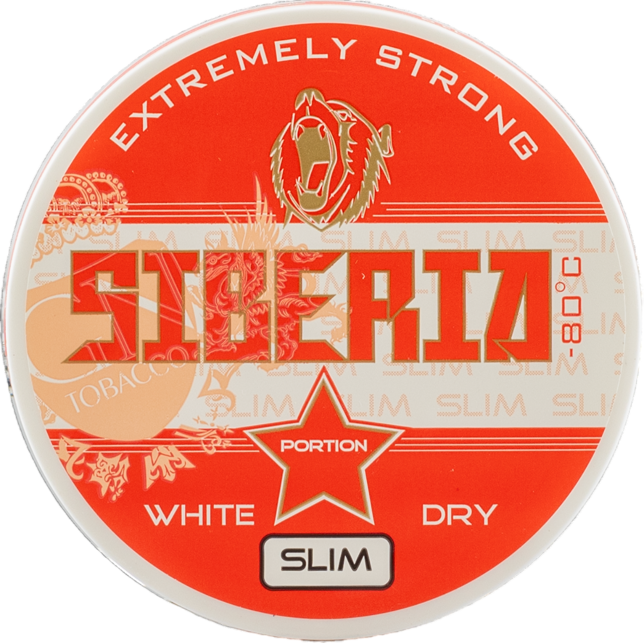 Siberia -80 Degrees Red White Dry Slim 13g Snus