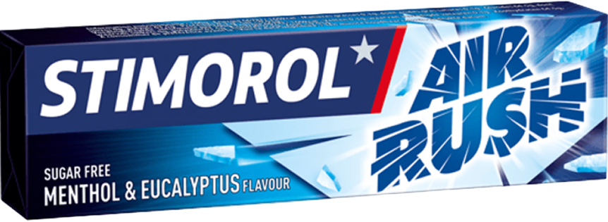 Stimorol Kaugummis Air Rush Menthol&Eucalyptus 14g
