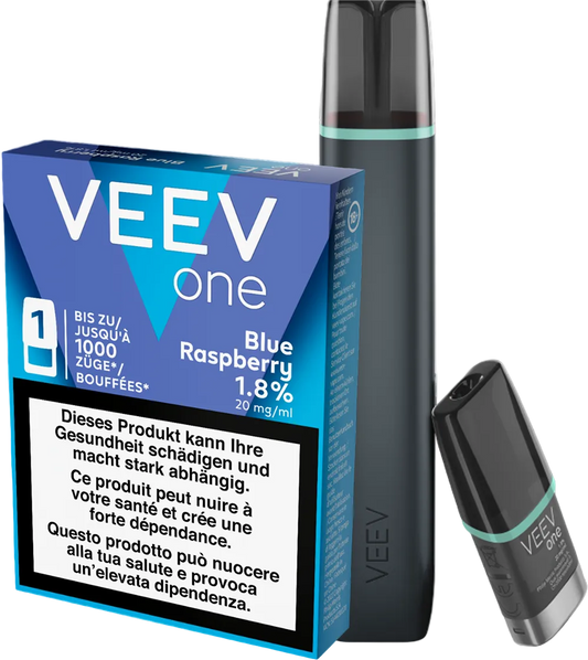 VEEV Starter Kit Blue Mint + Blue Raspberry Pod