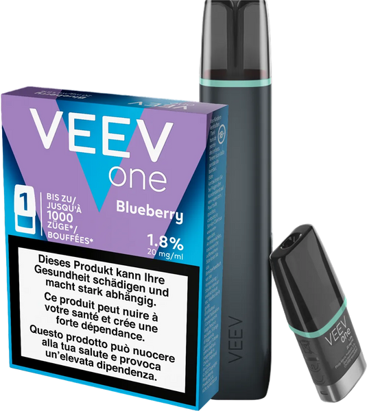 vuse vibe starter kit VEEV Starter Kit Blue Mint + Blueberry Pod – k kiosk Tabakshop