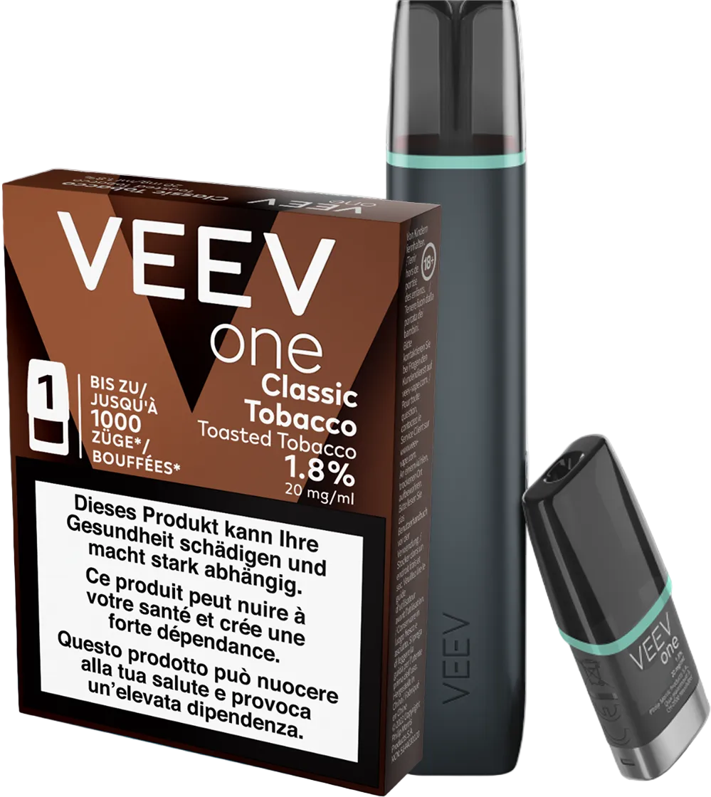 VEEV Starter Kit Blue Mint + Classic Tobacco Pod