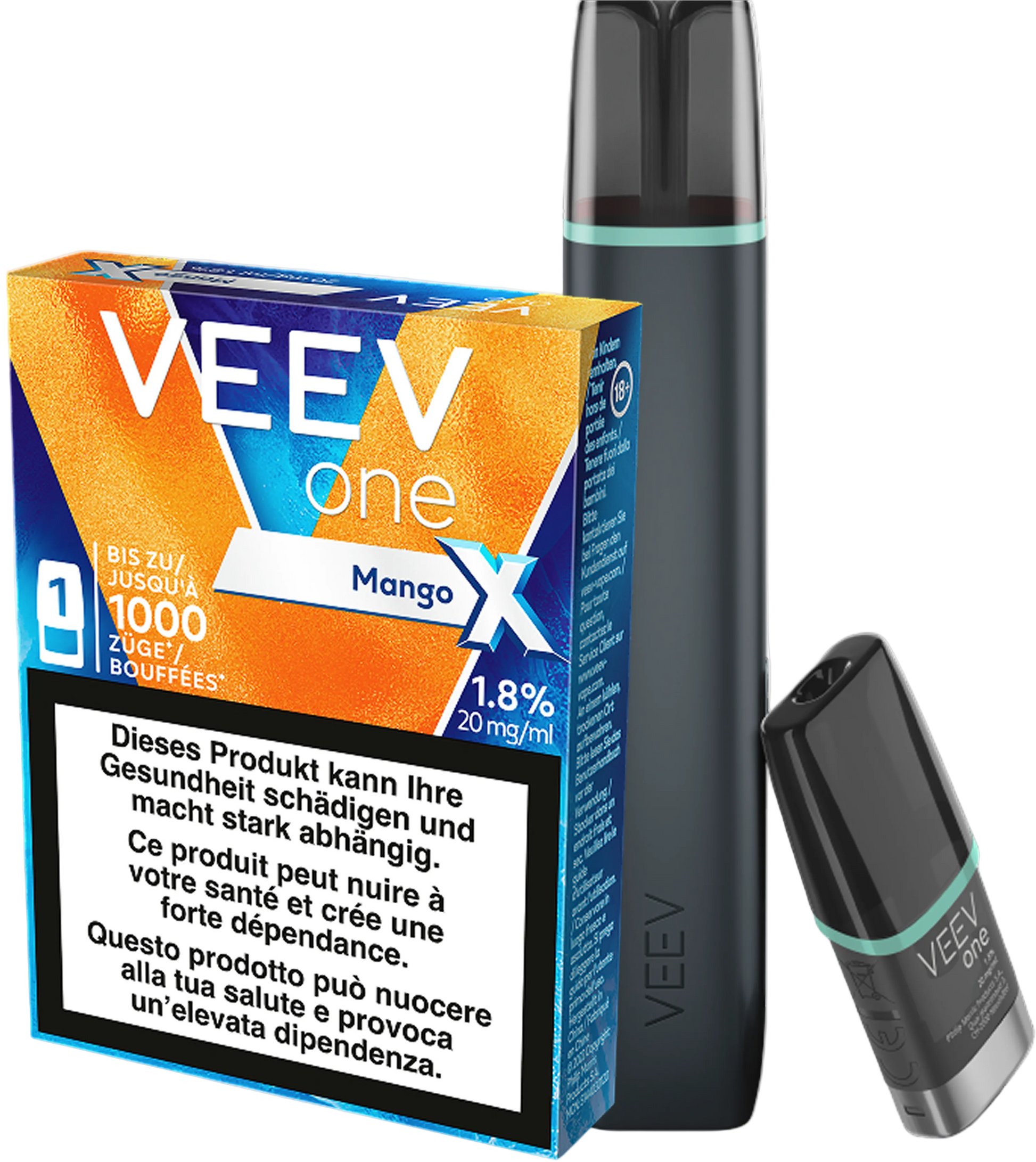VEEV Starter Kit Blue Mint + Mango Extra Pod
