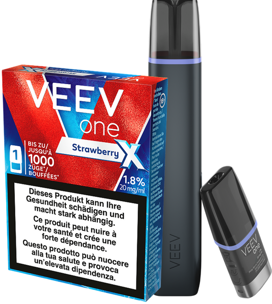 VEEV Starter Kit Blue Raspberry + Strawberry Extra Pod