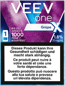 Veev One Grape Extra Pod 20mg E-Zigaretten Liquids