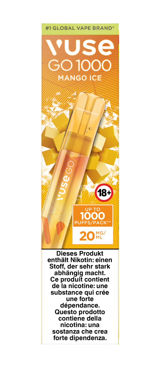 Vuse Go 1000 Mango Ice 20mg Vape