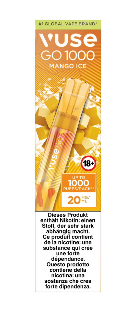 Vuse Go 1000 Mango Ice 20mg Vape