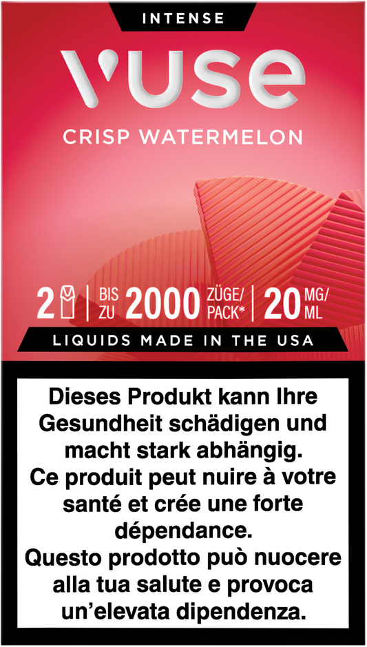 Vuse Pod Crisp Watermelon 20mg 2pods E-Zigaretten Liquids