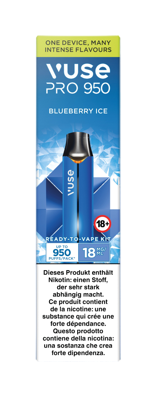 Vuse Pro 950 Ready To Vape Kit Blueberry Ice