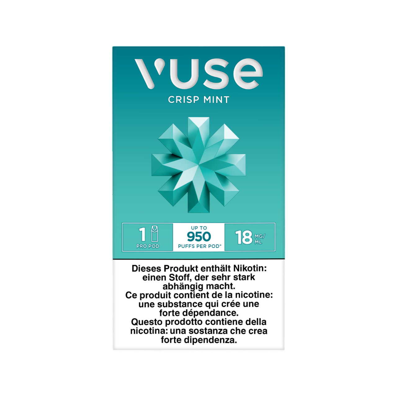 Vuse Pro Crisp Mint 18mg Single Vape