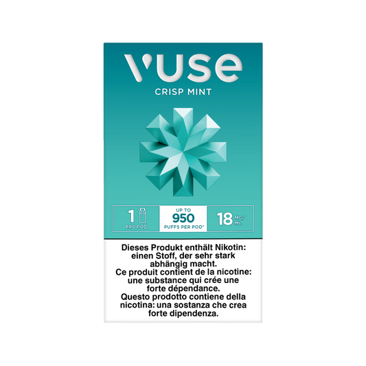 Vuse Pro Crisp Mint 18mg Single Vape