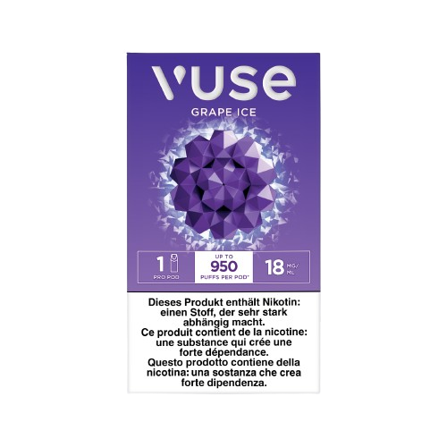 Vuse Pro Grape Ice 18mg Single Vape