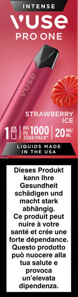 vuse go вкусы Vuse Pro One Pen Strawberry Ice 20mg – k kiosk Tabakshop