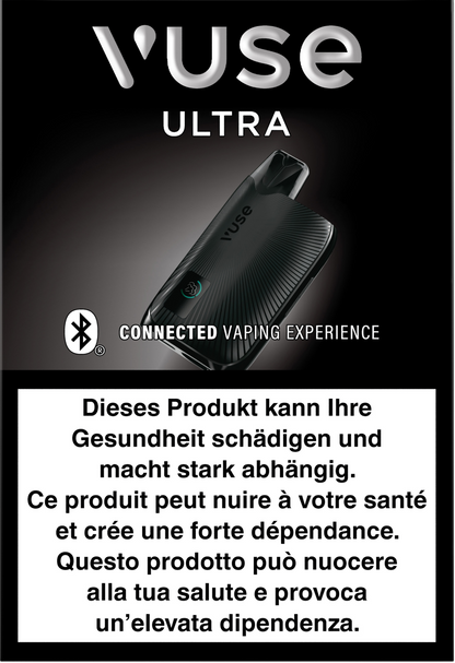 Vuse Ultra Device Kit Black wiederaufladbare E-Zigarette