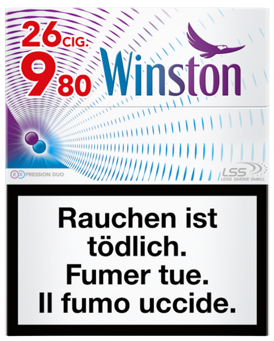 Winston Expression Duo Big Pack 26 Cigarettes