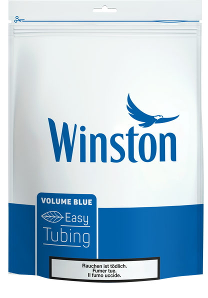 Winston Blue HVT Stand-Up Pouch Bag 150g Tabak