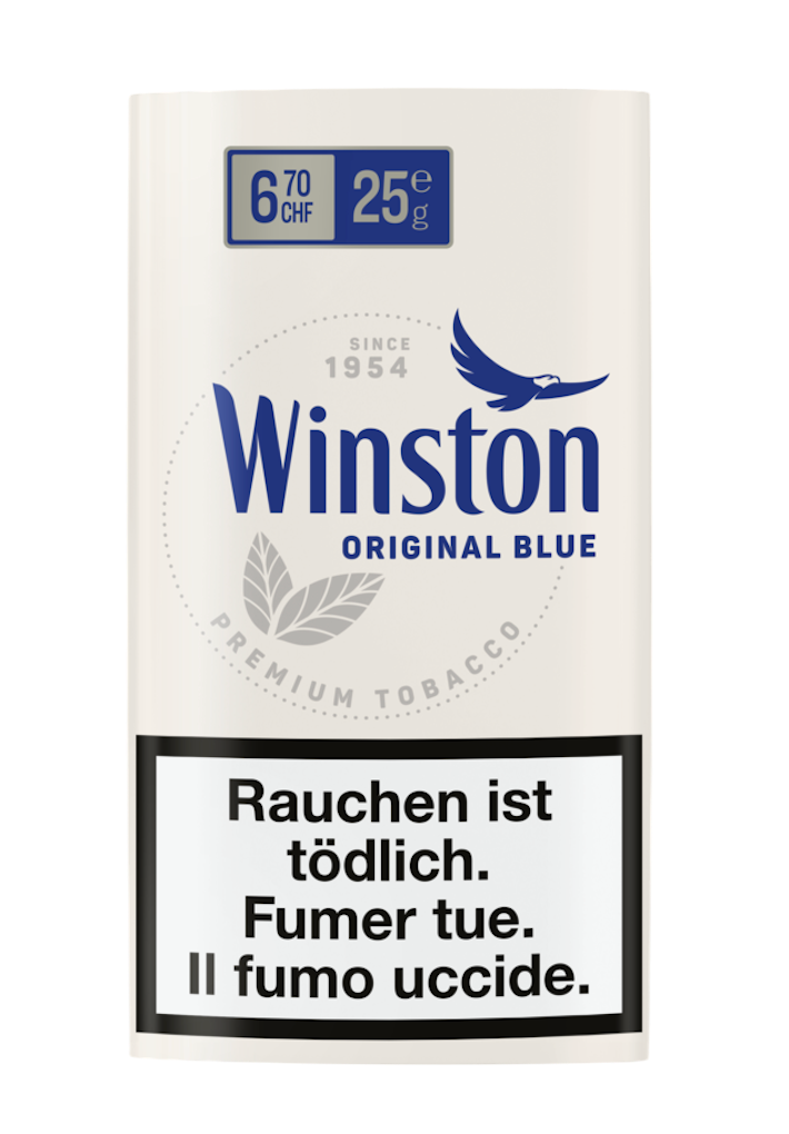 Blue Winston Rocker Winston Original Blue RYO 25g – k kiosk Tabakshop
