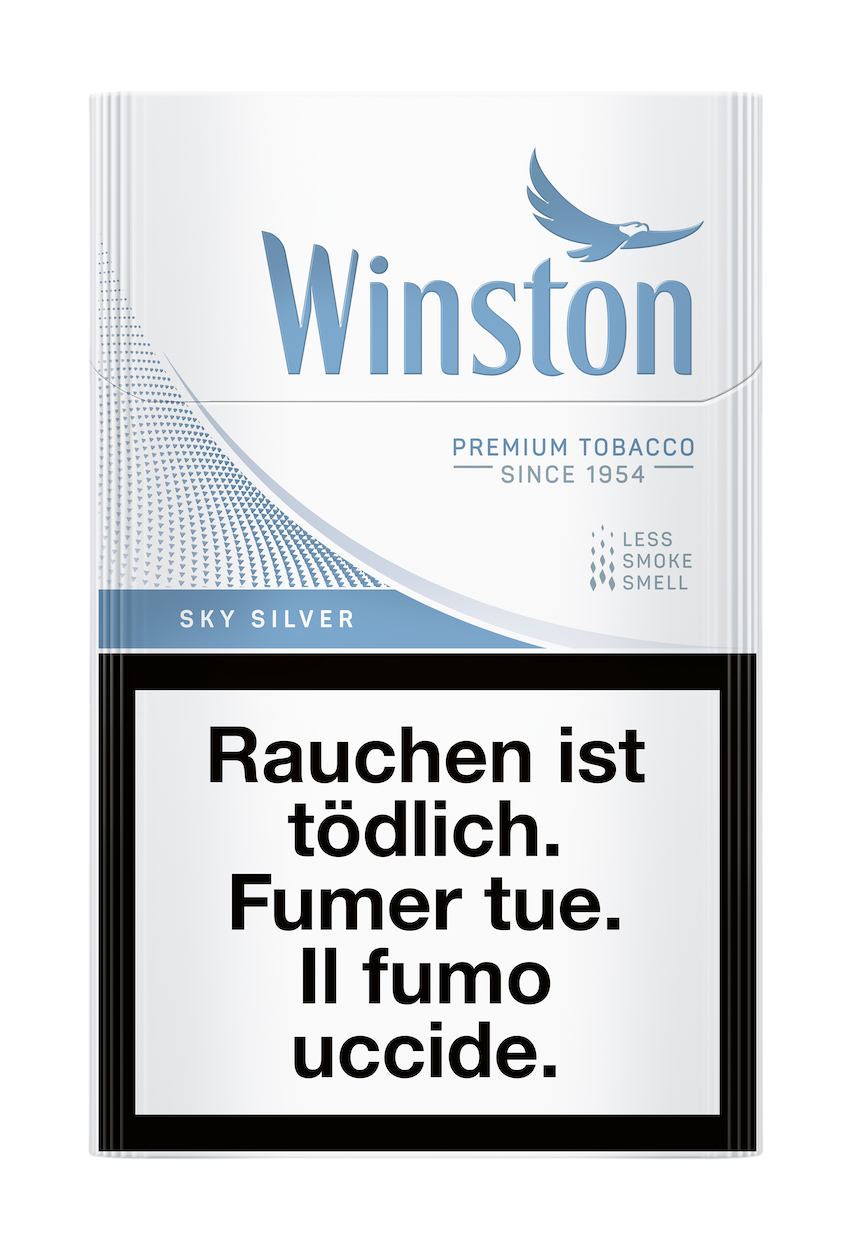 Winston Sky Silver Box LEP Cigarettes