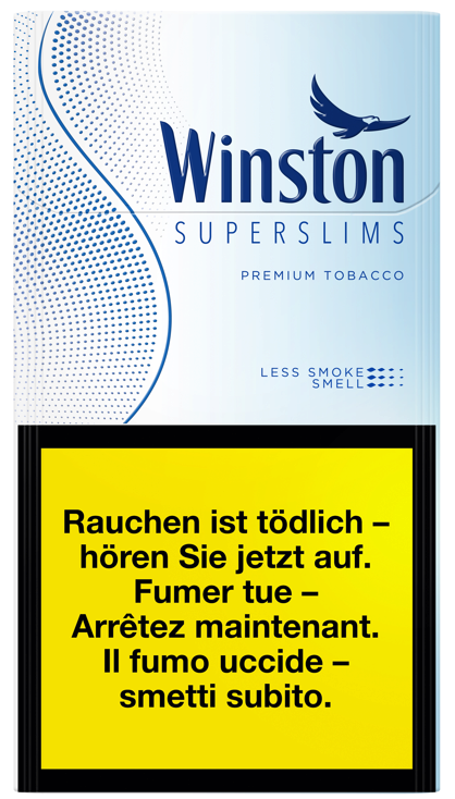 Winston Superslims Blue Box