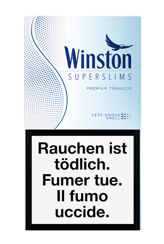 Winston Superslims Blue Box Cigarettes