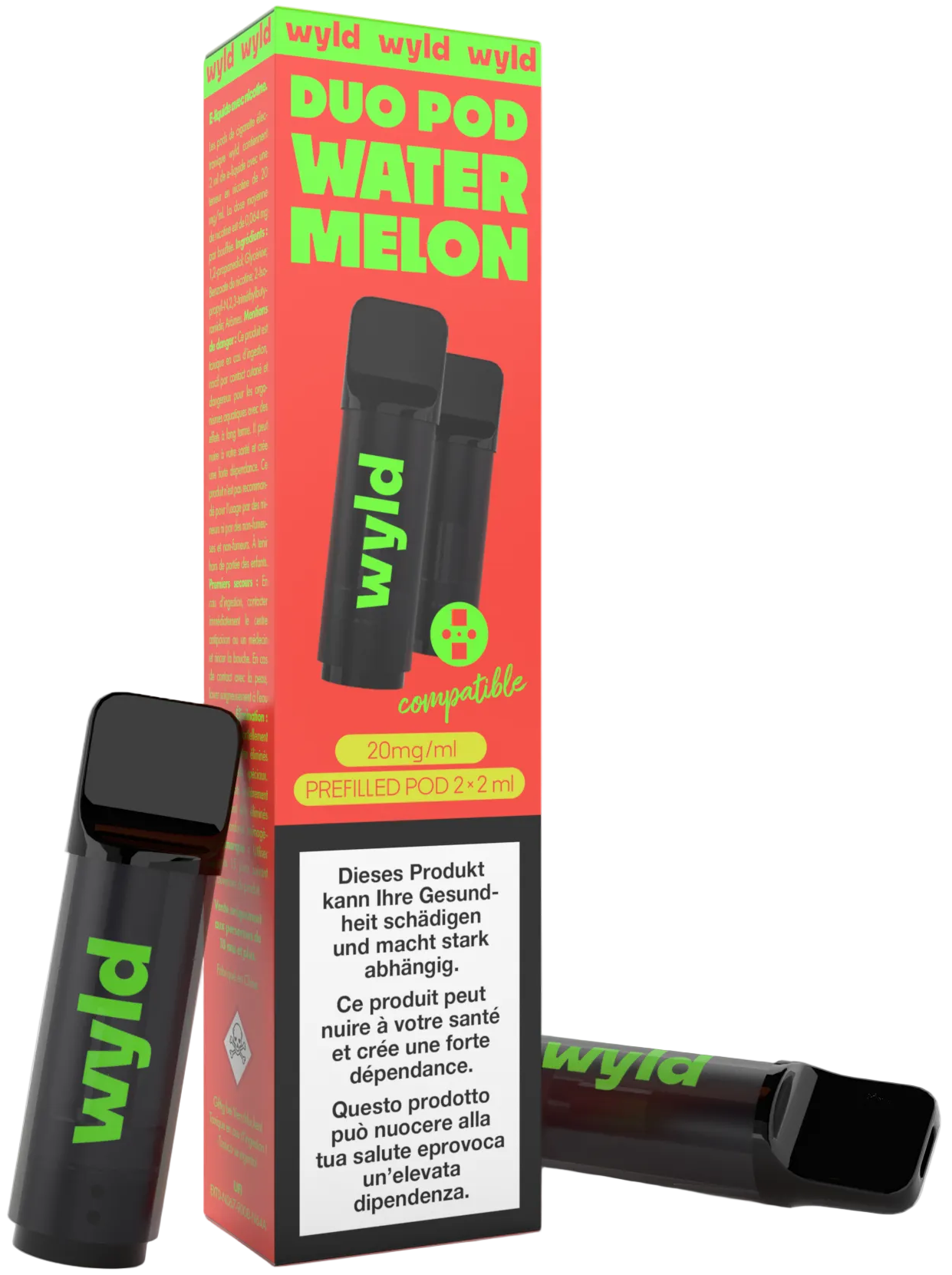 Wyld Watermelon 2pods 2ml E-Zigaretten Pods
