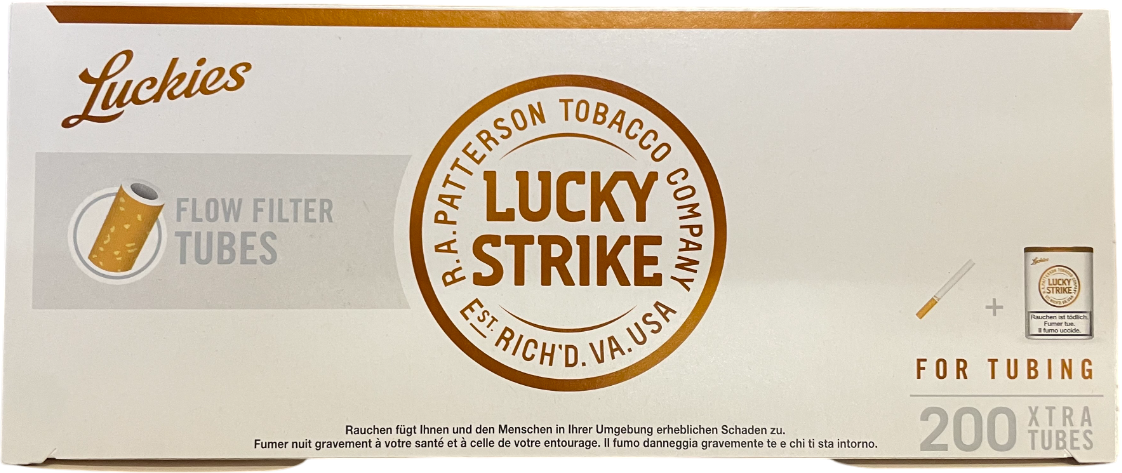 Zigarettenhülsen Lucky Strike Flow Filter 200 Stück