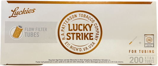 Zigarettenhülsen Lucky Strike Flow Filter 200 Stück