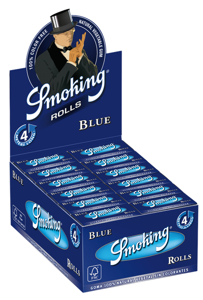 Zigarettenpapier Smoking Blau Rolls Karton