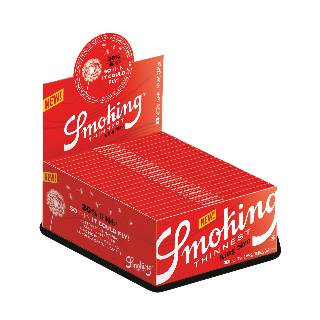 Zigarettenpapier Smoking King Size Slim Thinnest Karton