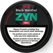 Zyn Black Menthol Slim 11mg Nicotine Pouches