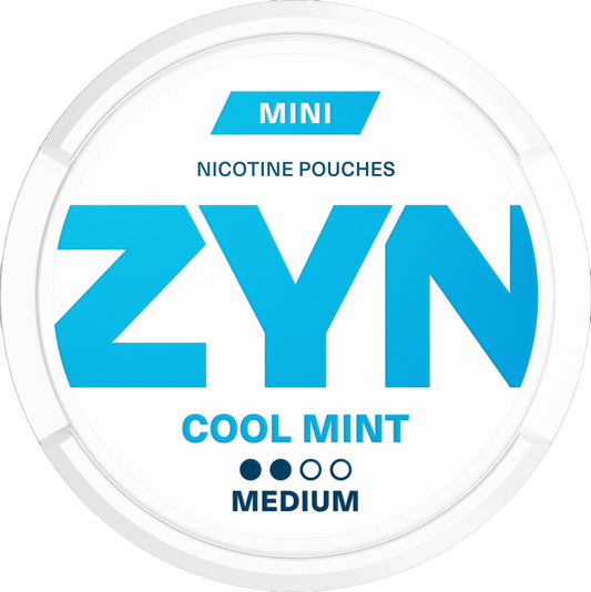 All White Snus Zyn Cool Mint Mini Medium 3mg