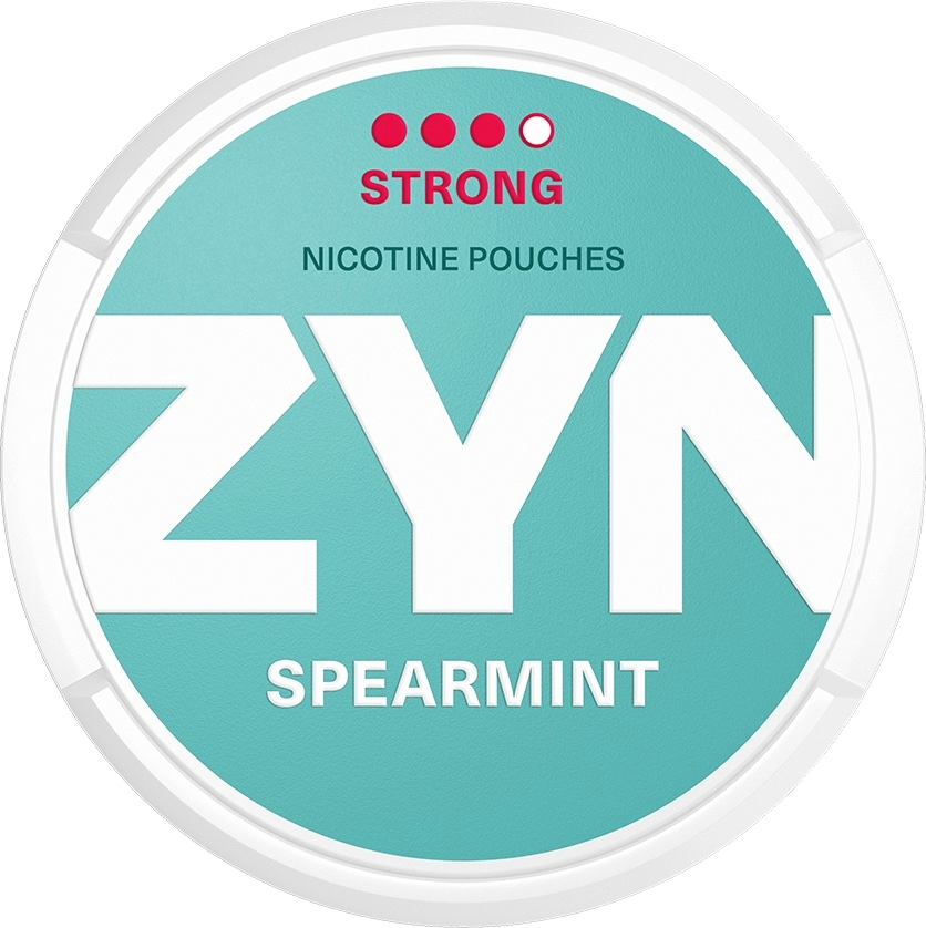 Zyn Spearmint Slim Strong 9.5mg All White Snus