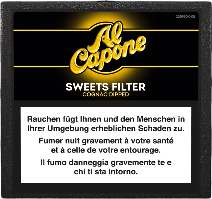 Al Capone Sweets Filter 10  Stück Kurz