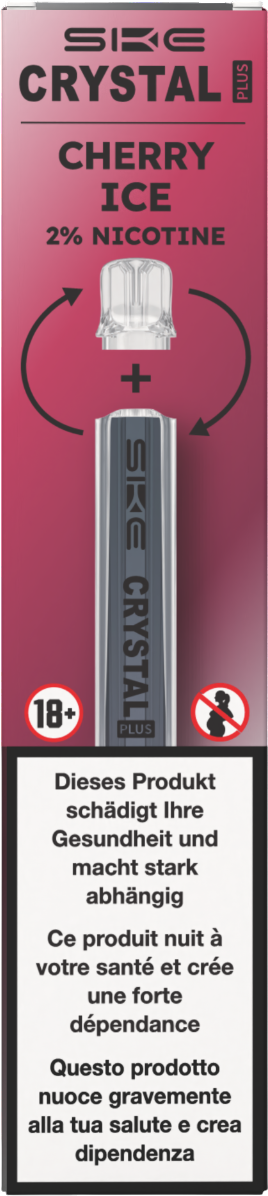 Crystal Plus Ready to Vape Kit Cherry Ice k kiosk Tabakshop Crystal Plus Ready to Vape Kit Cherry Ice k kiosk Tabakshop