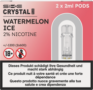 Crystal Plus Watermelon Ice 2x2ML Pods
