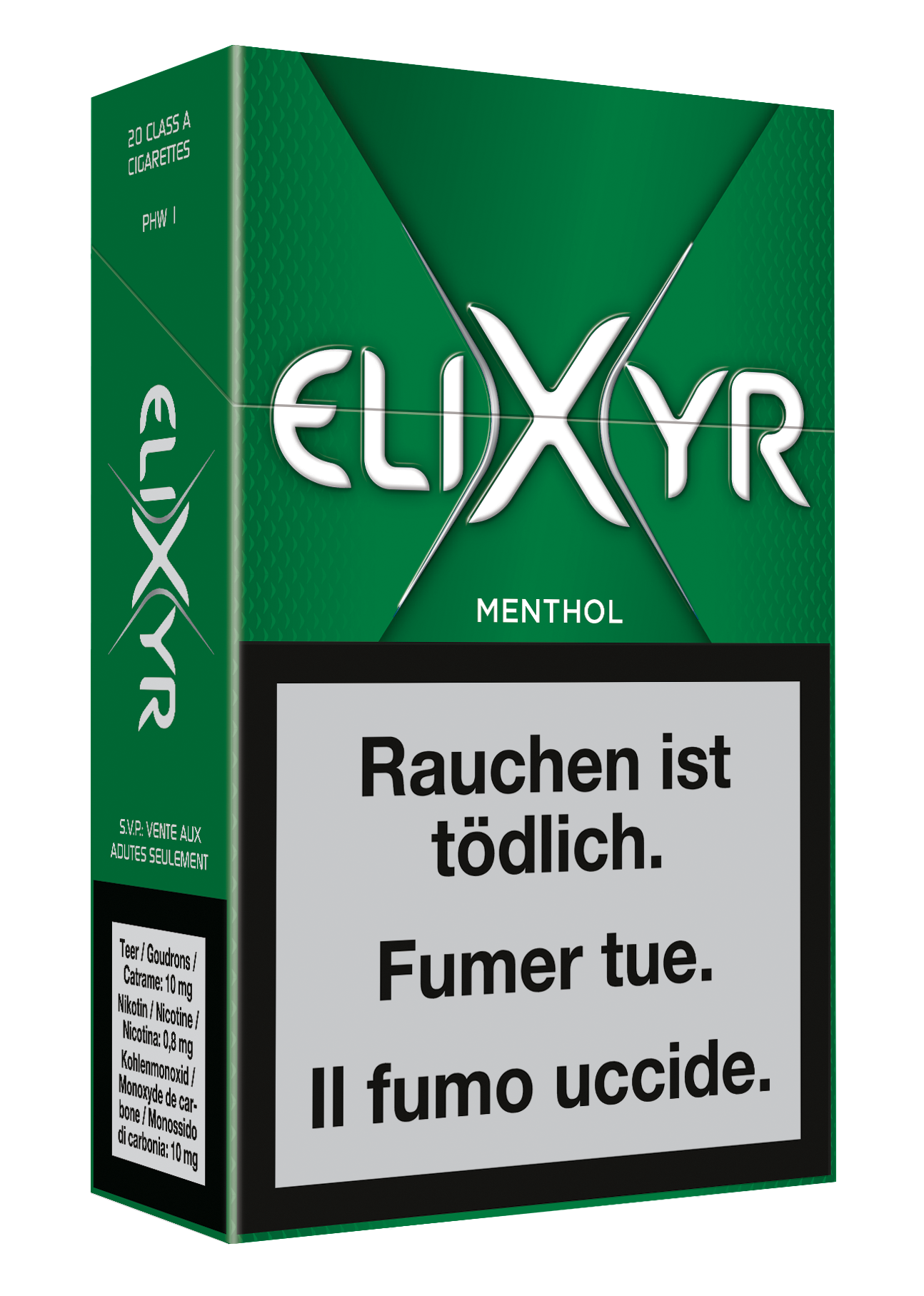 Elixyr Grün Fresh Menthol Box