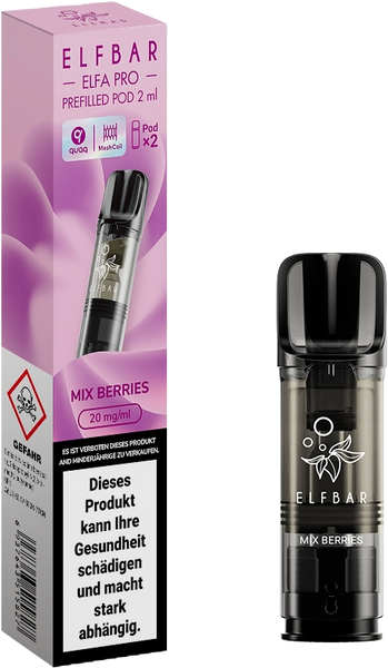 elfbar pods mix berries Elfbar ELFA Pod - Mix Berries - 2er Set - 20 mg Nikotin - 600 Züge