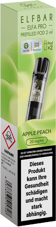 Elfbar Elfa Pro Pods Apple Peach k kiosk Tabakshop Elfbar Elfa Pro Pods Apple Peach k kiosk Tabakshop
