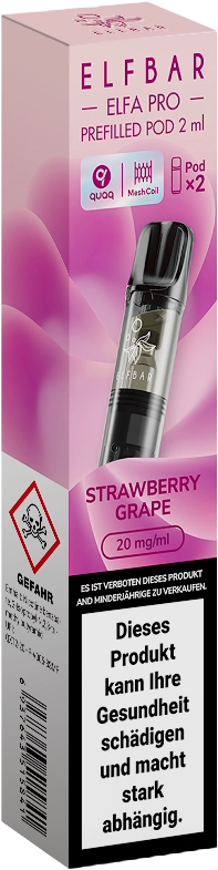 Elfbar Elfa Pro Pods Strawberry Grape k kiosk Tabakshop Elfbar Elfa Pro Pods Strawberry Grape k kiosk Tabakshop