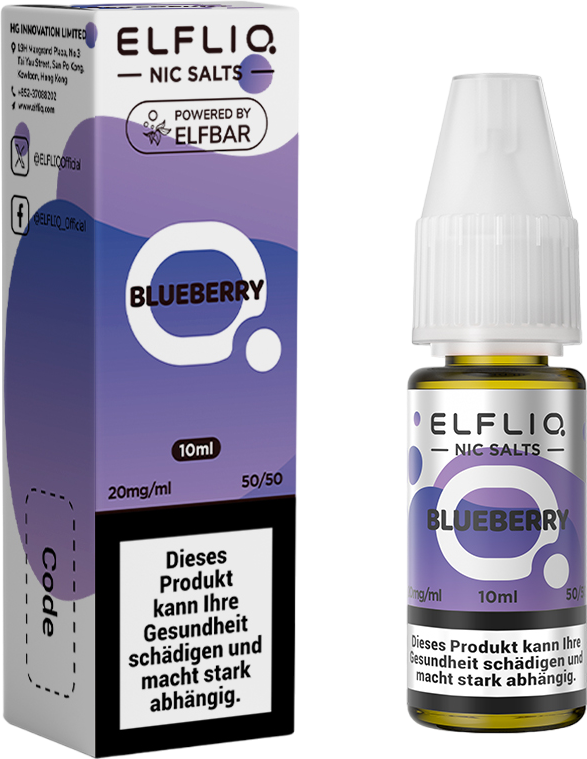 Elfbar Elfliq Blueberry 20mg 10ml