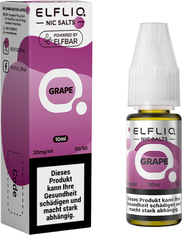 Elfbar Elfliq Grape 20mg 10ml