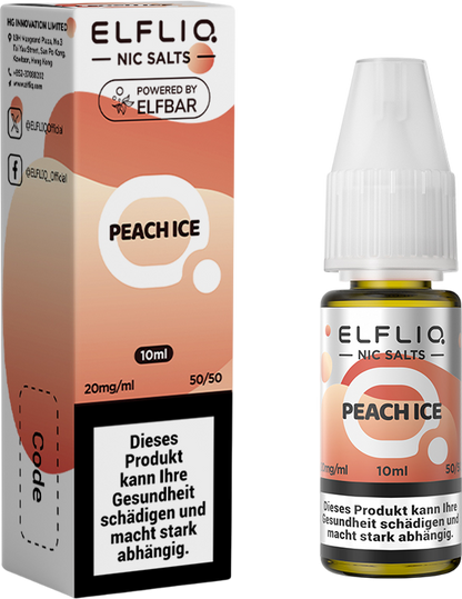 Elfbar Elfliq Peach Ice 20mg 10ml