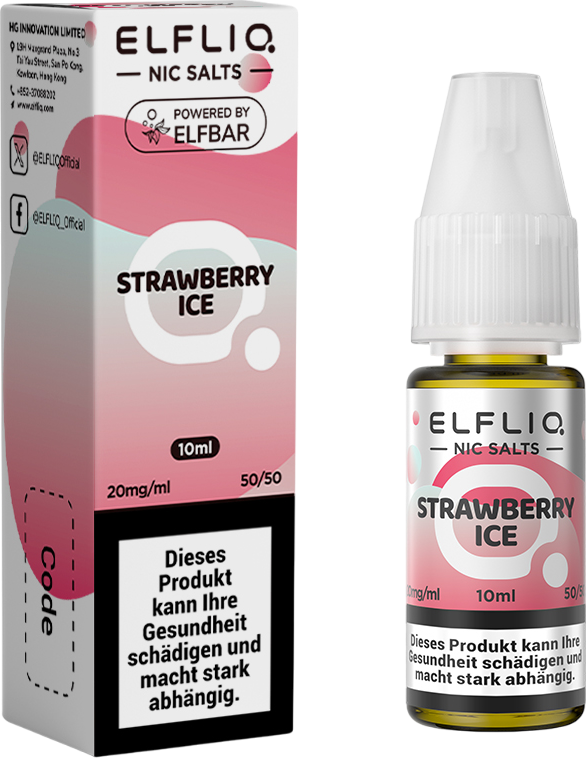 Elfbar Elfliq Strawberry Ice 20mg 10ml
