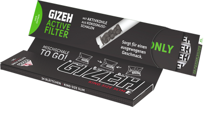 Gizeh Black King Size Slim + Active Filter