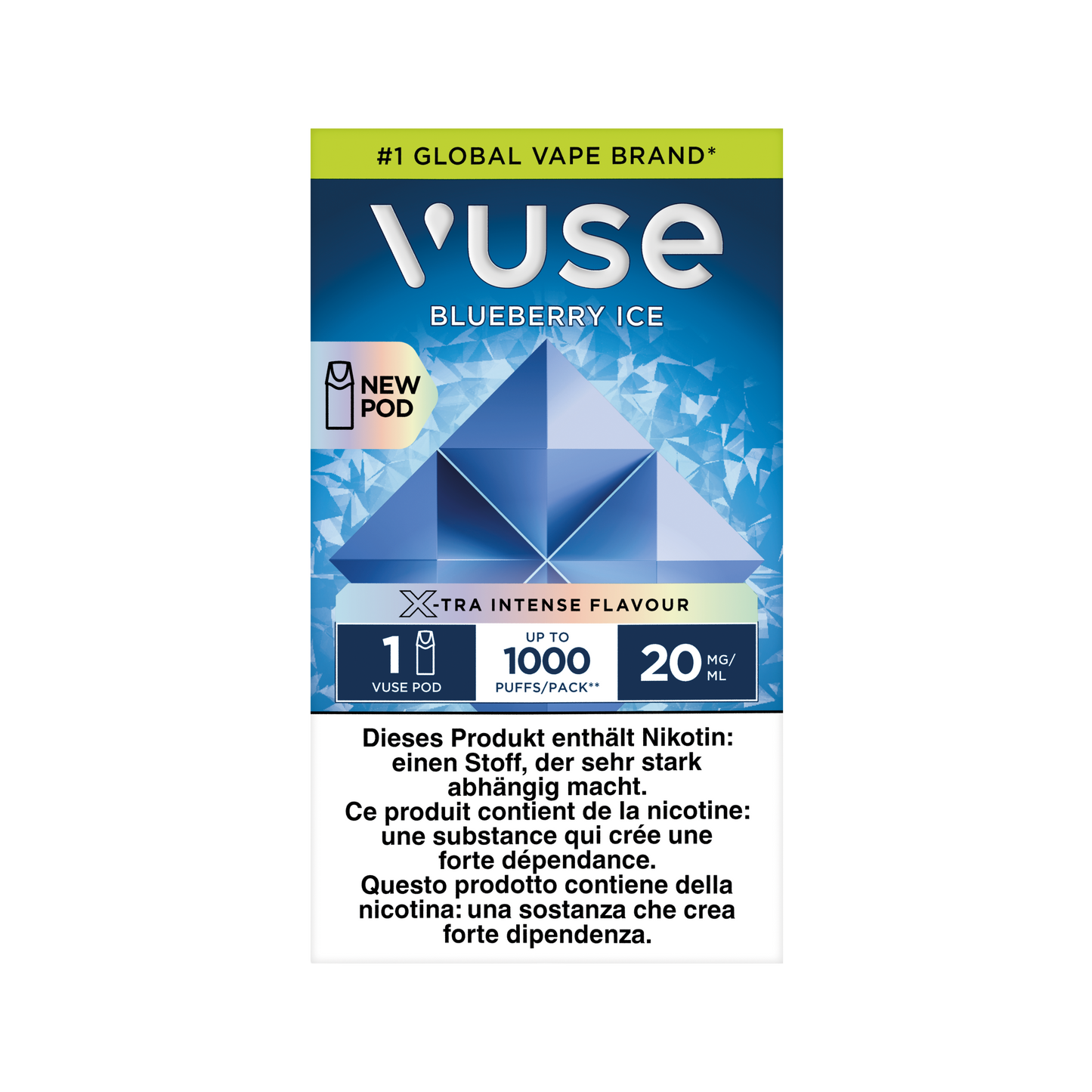 Vuse 1000 Blueberry Ice 20mg