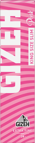 Gizeh Pink Kingsize Slim 50X34 Blättchen